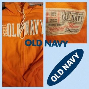 Orange Old Navy "shabby-look" hoodie